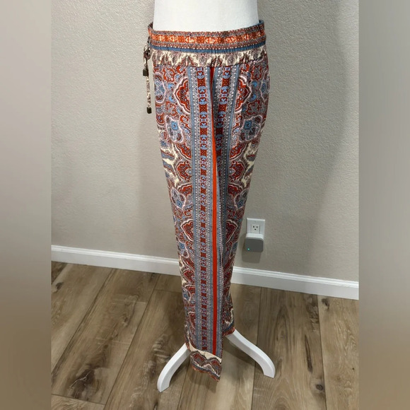 LIKE NEW ROSE & THYME unique linen pant - Picture 4 of 7